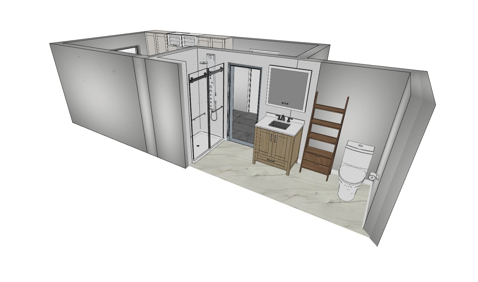 Courtice Primary Bedroom and Ensuite Bathroom Design