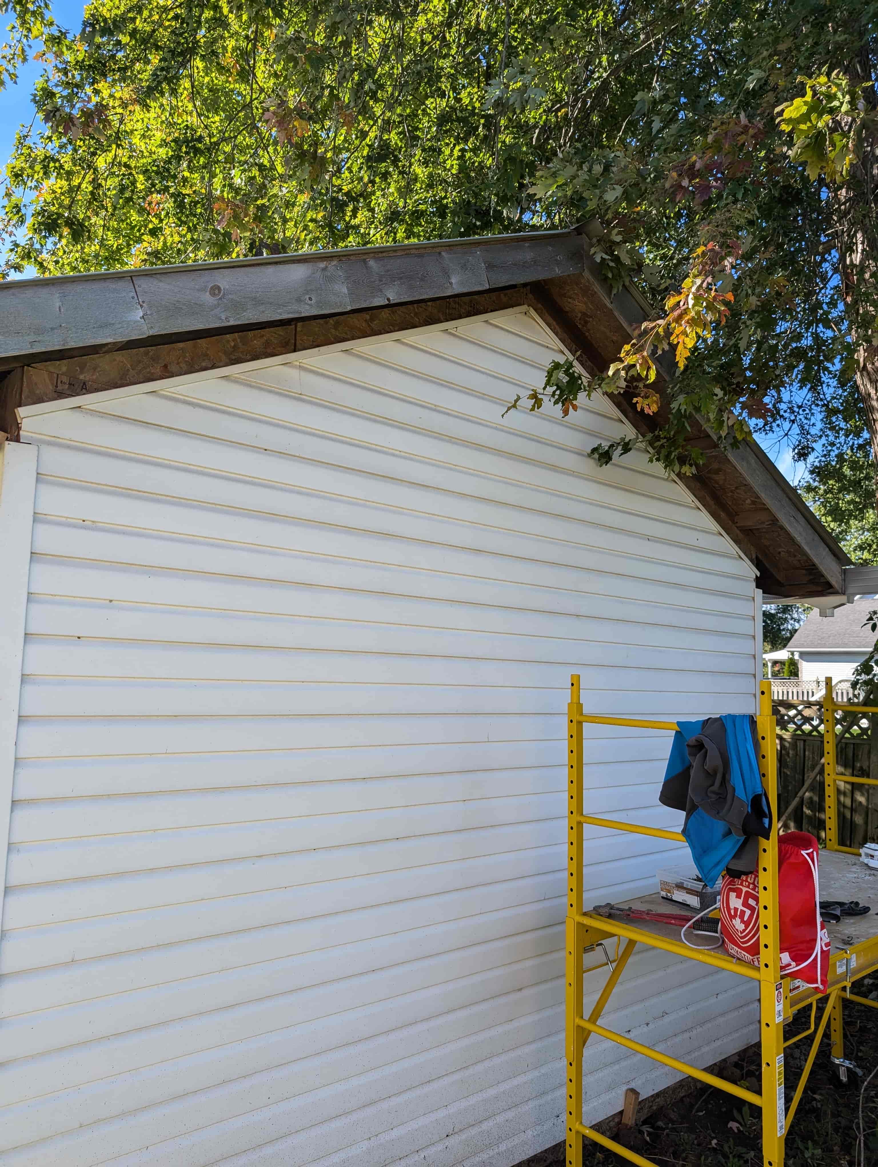 Newcastle Shed Soffit Installation